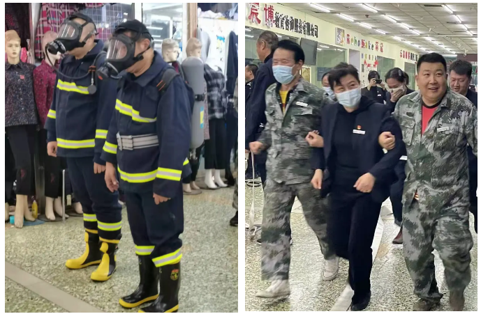 居安思危，防患未“燃”——鞍勤商業開展消防應急逃生演練(圖3)